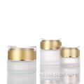150 ml de frasco crema redonda de vidrio de lujo cosmético